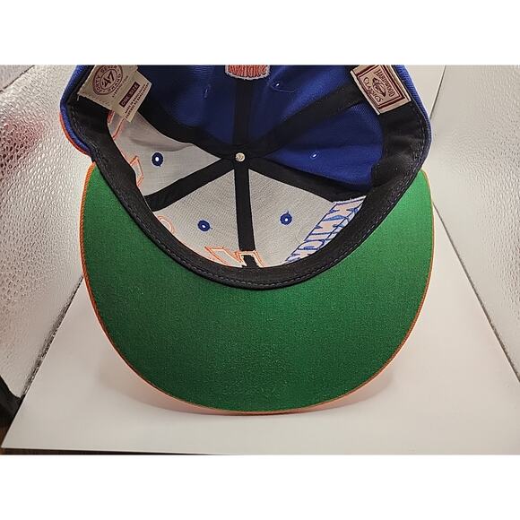 New York Knicks Hat Cap Snapback NBA Basketball Adjustable NY '47 Brand - Picture 8 of 9